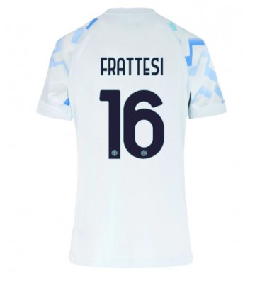Inter Milan Davide Frattesi #16 Bortatröja Dam 2025-26 Kortärmad Inter Milan Davide Frattesi #16 Bortatröja Dam 2025-26 Kortärmad